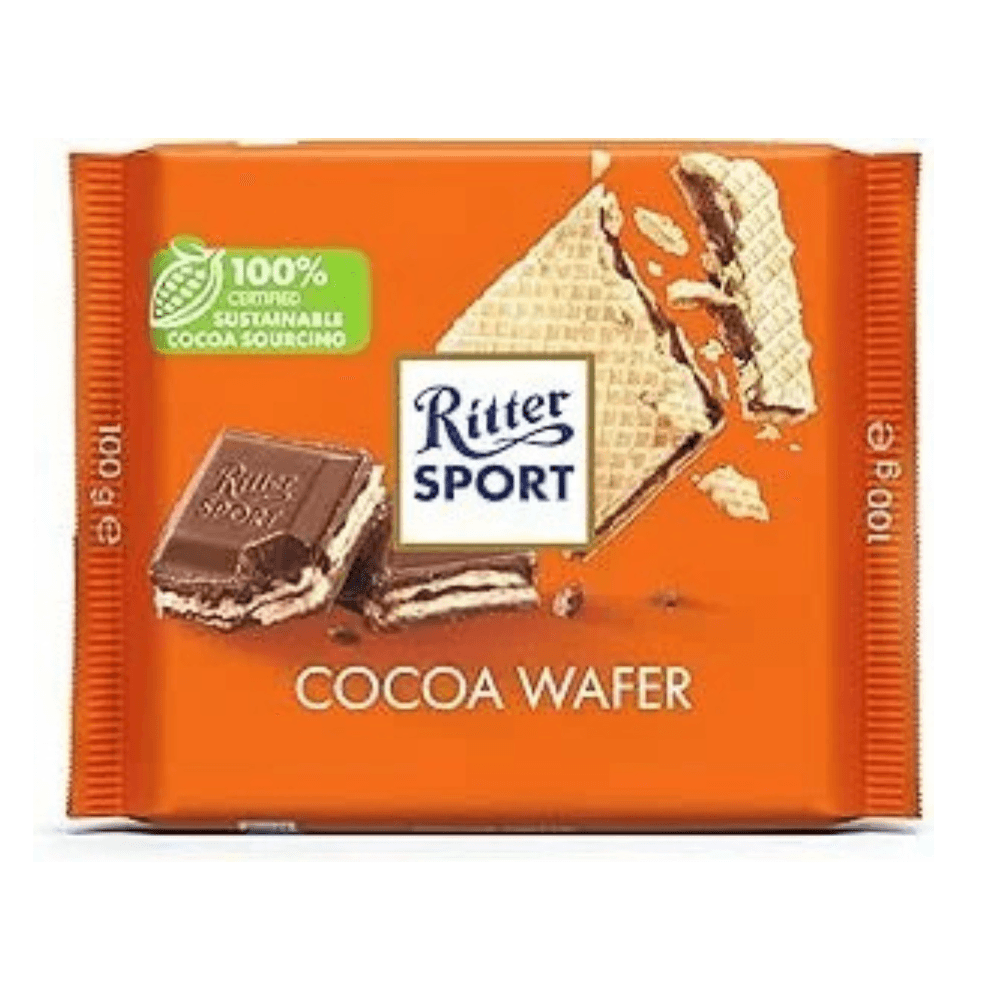 RITTER SPORT COCOA WAFER 100G