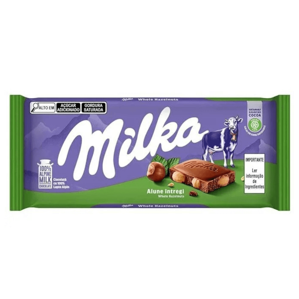 MILKA HAZELNUT 100G