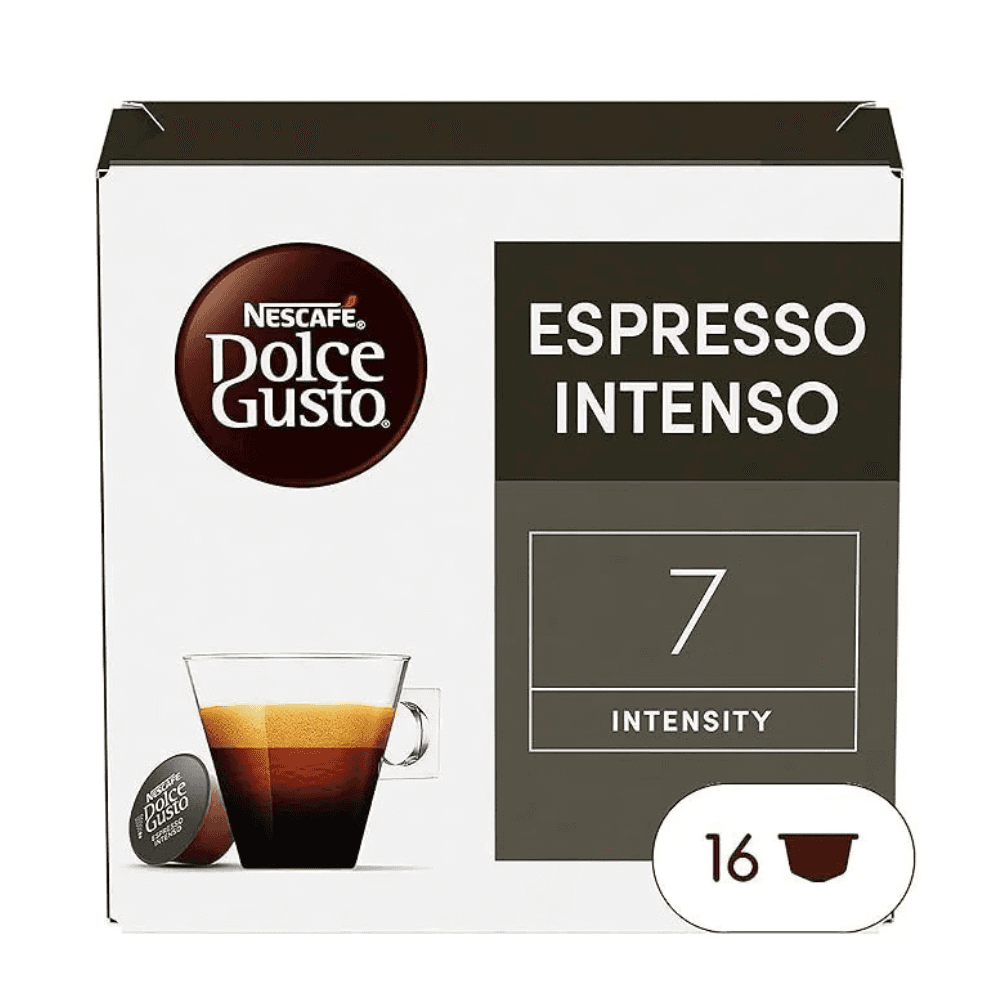 NESCAFE DOLCE GUSTO ESPRESSO INTENSO ເນສກາເຟ ໂດຊ ກັສໂຕເອັສເປສໂຊ ອິນເທນໂຊ 100ກຮາມ