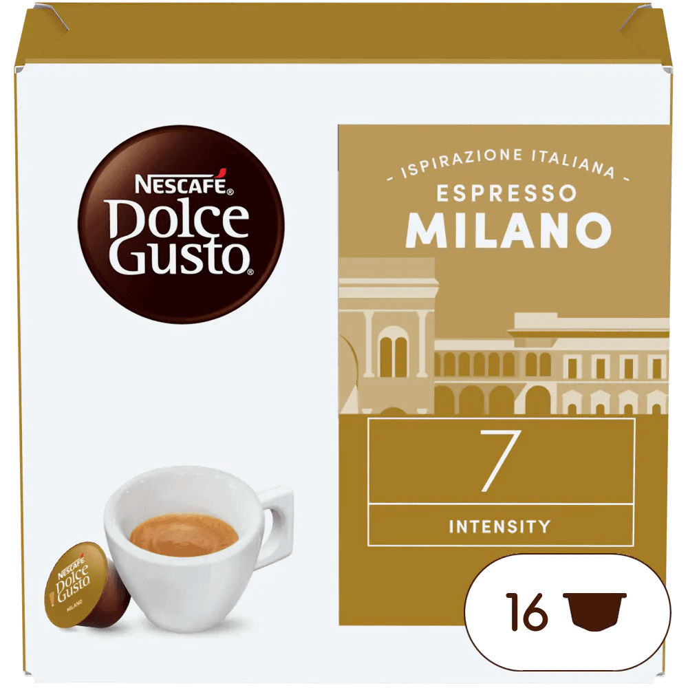 NESCAFE DOLCE GUSTO ESPRESSO MILANO ເນສກາເຟ ໂດຊ ກັສໂຕເອັສເປສໂຊ ມິລາໂນ 100ກຮາມ
