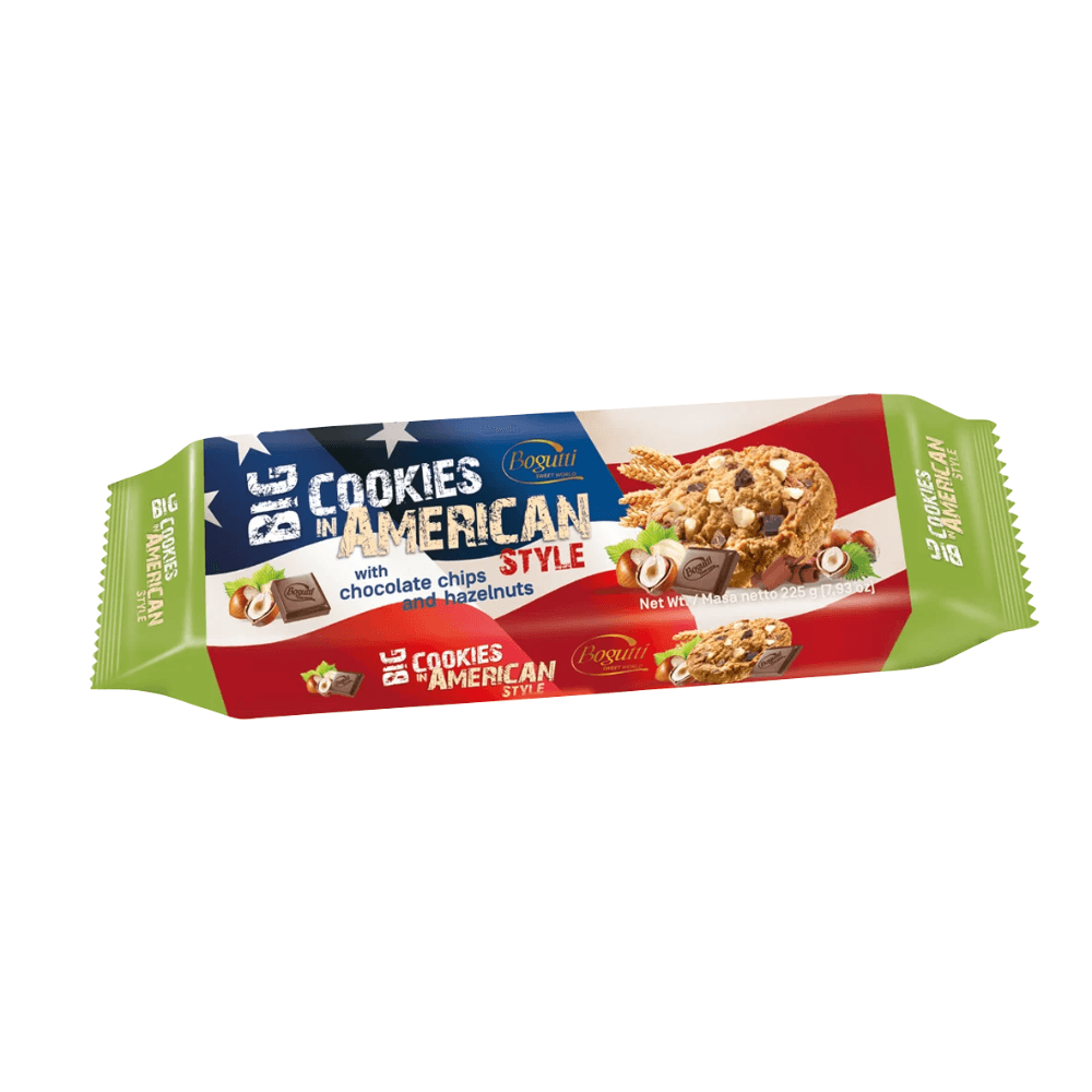 Bogutti American Style Chocolate Chip with Hazelnut Cookies 120g