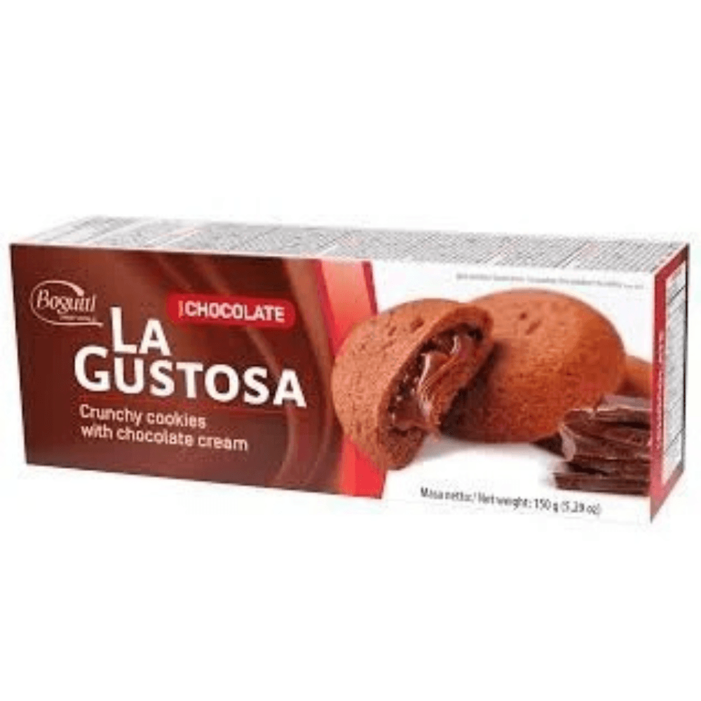 La Gustosa Crunchy Cookies with Chocolate Cream 150g