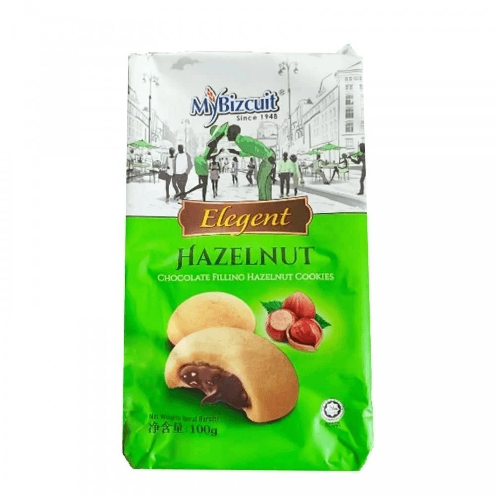 My Bizcuit Chocolate Filling Hazelnut Cookies 100g