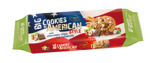 Bogutti American Style Chocolate Chip with Hazelnut Cookies 120g