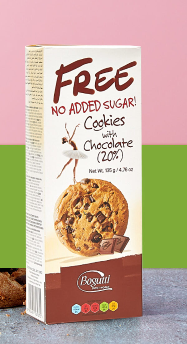 Bogutti Sugar-Free Cookies with Chocolate 20% 135g