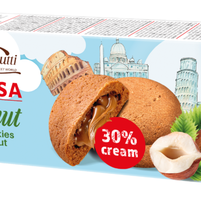 La Gustosa Crunchy Cookies with Hazelnut Cream Sugar-Free 150g