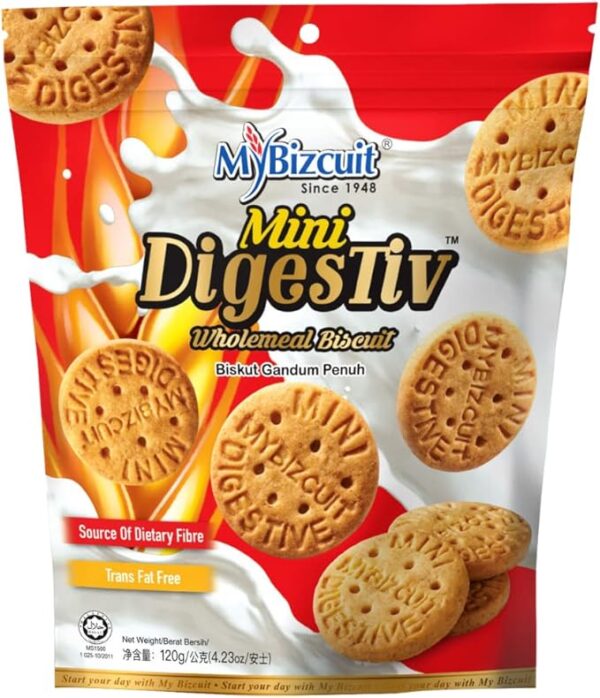 MyBizcuit Mini Digestive Wholemeal Biscuit, 120g