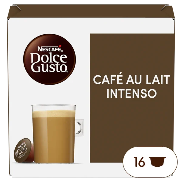 NESCAFE DOLCE GUSTO AU LAIT INTENSO ເນສກາເຟ ໂດຊ ກັສໂຕ ອູ ເລດ ອິນເທນໂຊ 100ກຣາມ