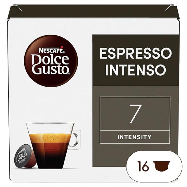 NESCAFE DOLCE GUSTO ESPRESSO INTENSO ເນສກາເຟ ໂດຊ ກັສໂຕເອັສເປສໂຊ ອິນເທນໂຊ 100ກຮາມ