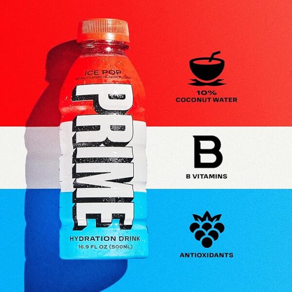 PRIME ICE POP 500ML ເຄື່ອງດື່ມຊູກຳລັງ ພາມ ໄອ້ປ໊ອບ