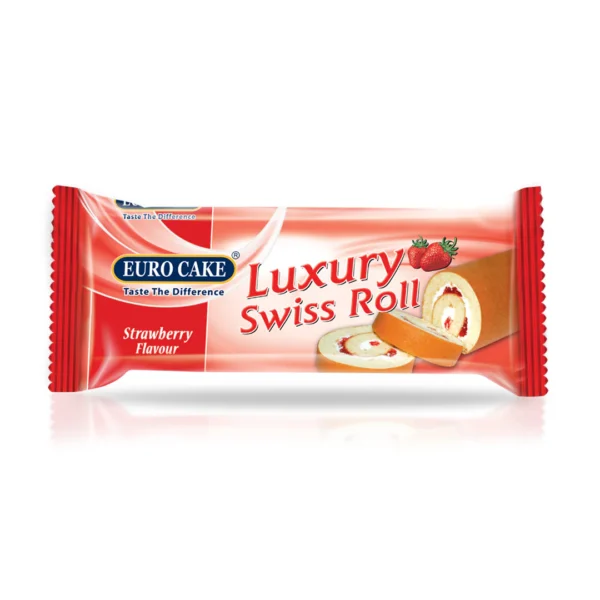 EUROCAKE LUXURY STRAWBERRY SWISS ROLL
