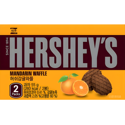 HERSHEY'S MANDARIN WAFFLE 55G