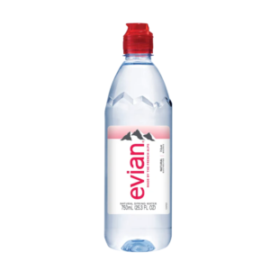 EVIAN WATER 750ML SPORTS RED CAP ນ້ຳດື່ມ ເອວຽ​ນ - Image 1