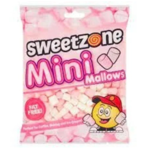 Mini Mallows Pink & White Bag (140g) - Image 1