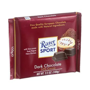 RITTER SPORT DARK CHOCLATE 50% 100G - Image 1
