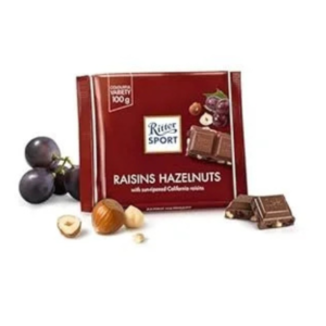 RITTER SPORT RAISINS HAZELNUT 100G - Image 1