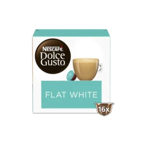 NESCAFE DOLCE GUSTO FLAT WHITE ເນສກາເຟ ໂດຊ ກັສໂຕ ແຟັທໄວ້ 100ກຣາມ - Image 1